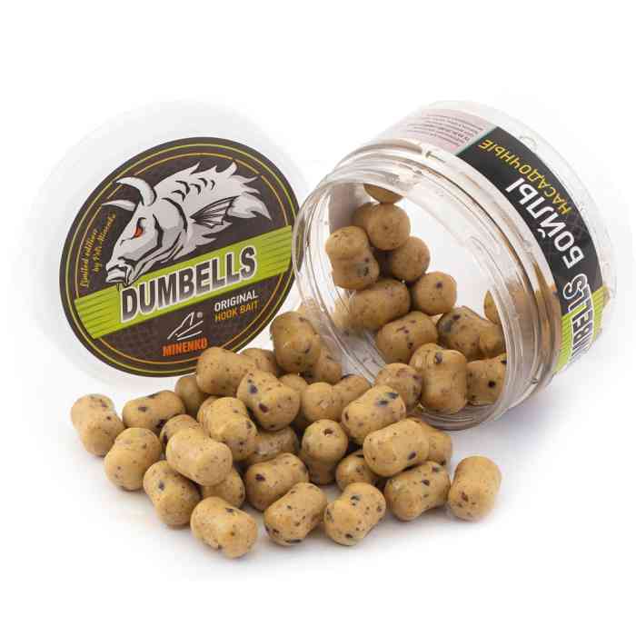 Насадочные DUMBELLS бойлы MINENKO TIGER NUT 14x20мм (в дипе)