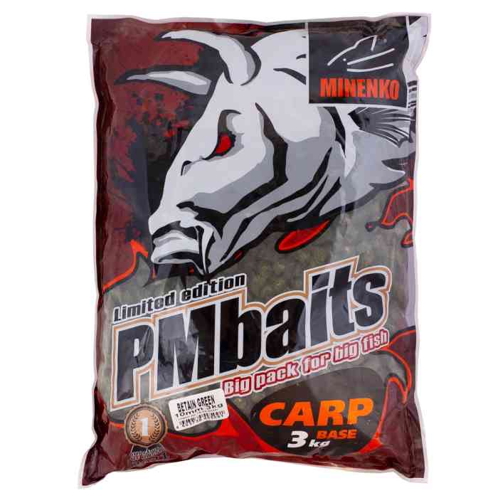 Пеллетс MINENKO Betain Green 10мм (3кг)