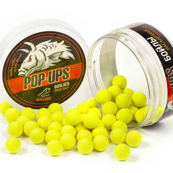 Бойлы плавающие MINENKO PINEAPPLE (Fluo) Pop-Up 14мм