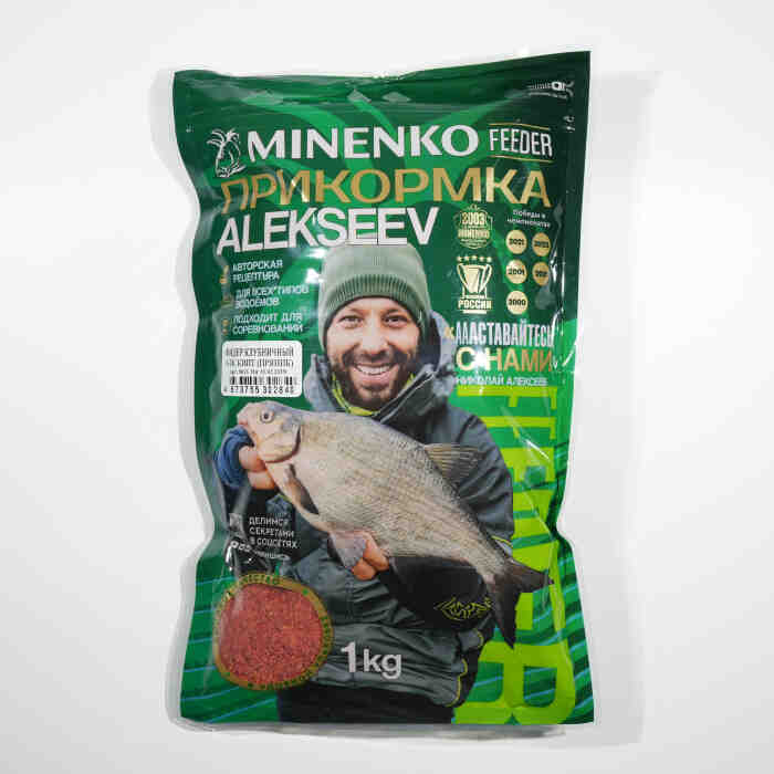 Купить Купить Прикормка  рыболовная FEEDER ALEKSEEV «Клубничный бисквит»