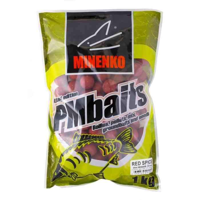 Купить Купить Бойлы пылящие MINENKO Red Spice 26мм (1кг)