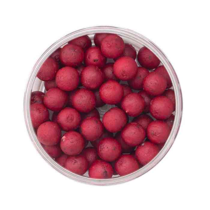 Насадочные бойлы MINENKO МАЛИНА-БАНАН 14мм (варёные)