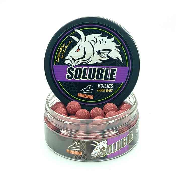 Насадочные бойлы MINENKO КЛЮКВА-КАЛЬМАР 14мм (пылящие)